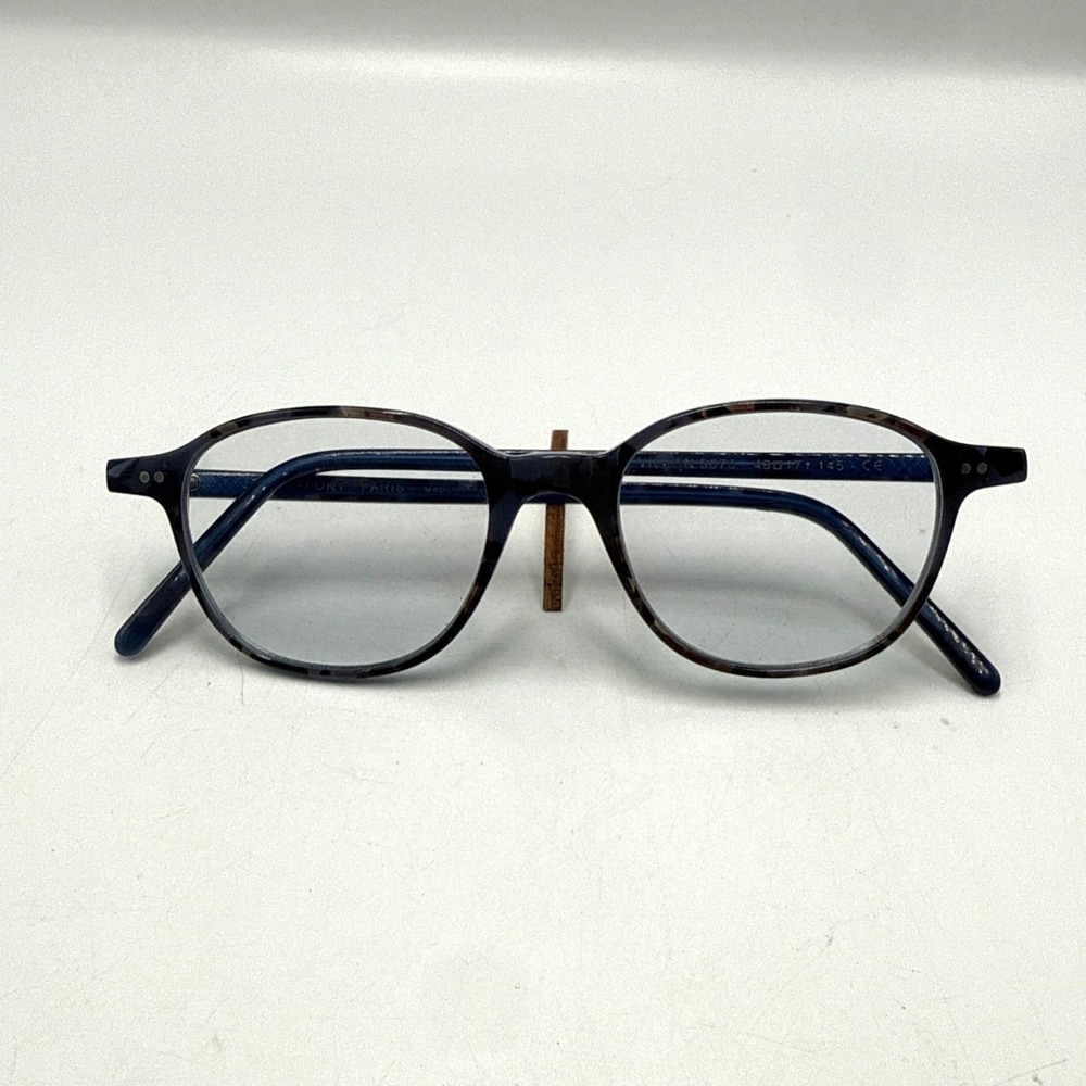 Jean Lafont Paris Villon 3070 Blue Tortoise Round Eyeglasses Frames 48-17-145
